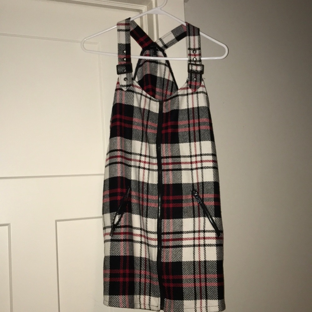 Forever 21 Full-Zip, Plaid Dress